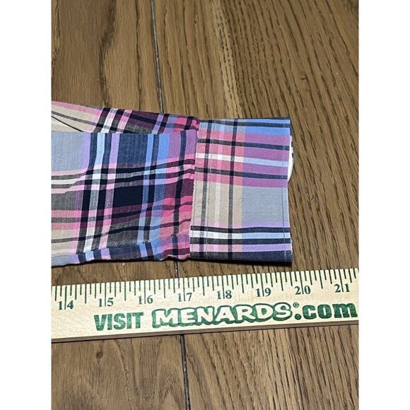 Tommy Bahama Pink Striped Long Sleeve Button-Up Shirt Size Medium Preppy Modern - Picture 6 of 12
